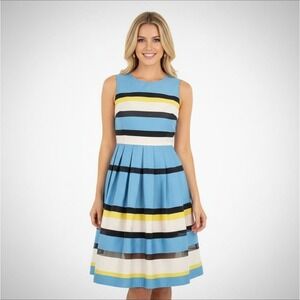 Paul Smith Black Label Women's - Fit & Flare Stripes Dress - Size: UK 44 - US 8